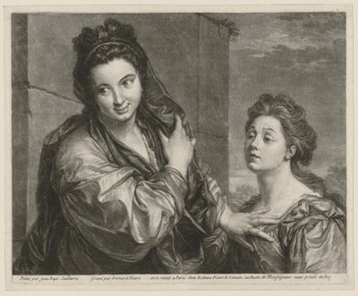 Woman Pushing Another Away with Her Hand by Bernard Picart