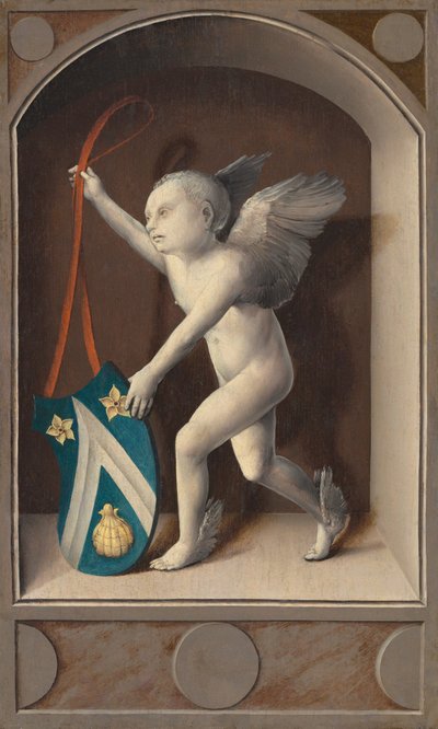 Putto with Arms of Jacques Coëne (reverse) by Bernard van Orley
