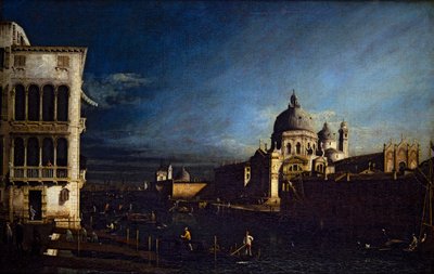 Two Venetian Views, Grand Canal and Molo Looking West by Bernardo Bellotto