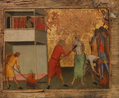 Saint Reparata Tortured with Red-Hot Irons by Bernardo Daddi
