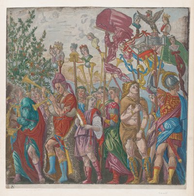 Sheet 7: Procession of Musicians and Others Holding Standards, from The Triumph of Julius by Bernardo Malpizzi