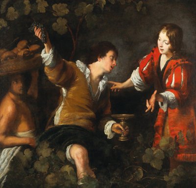 Joseph Interpreting the Dreams of the Baker and the Butler by Bernardo Strozzi