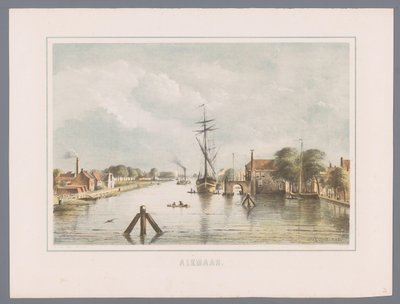Cityscape of Alkmaar by Bernardus Gerardus ten Berge