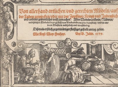 Titlepage of Neu künstlich Modelbuch, 1598 by Bernhard Jobin