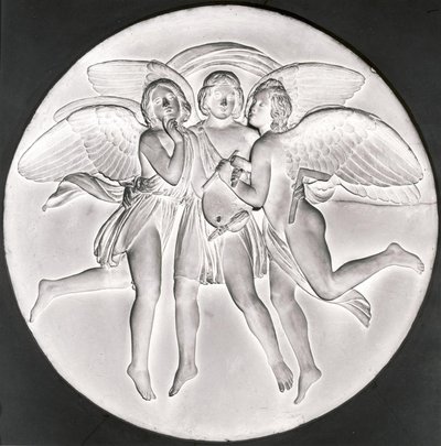 Genii of Painting, Architecture, and Sculpture by Bertel Thorvaldsen