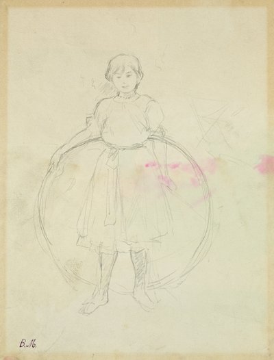 Young Girl with a Hoop, 1888 by Berthe Morisot