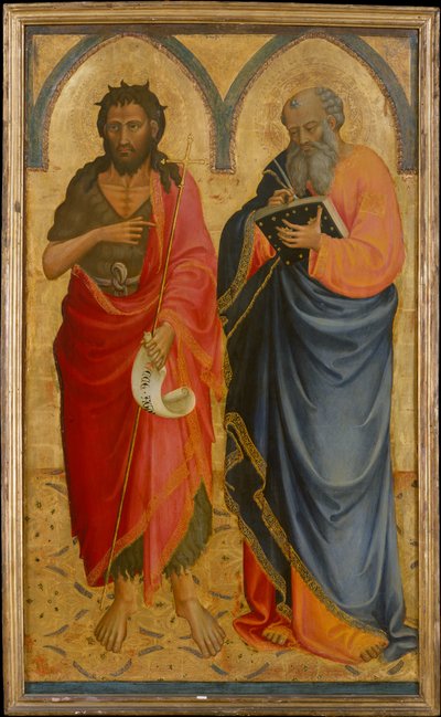 Saints John the Baptist and Matthew by Bicci di Lorenzo