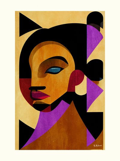 Abstract Geometric Woman by Bo Anderson