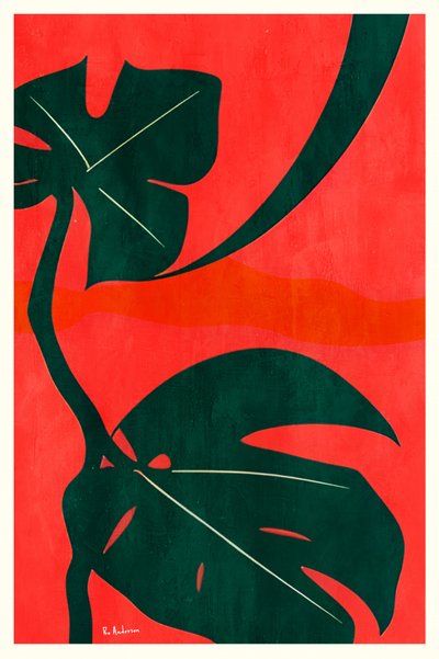 Monstera Jungle Leaves by Bo Anderson