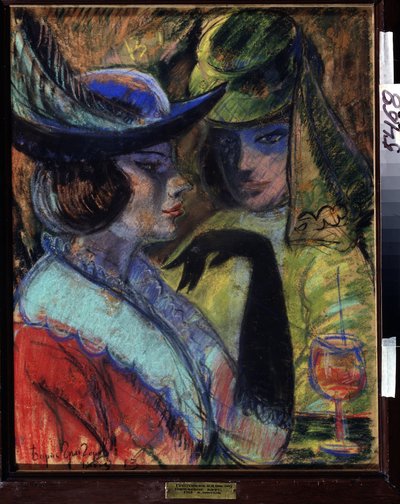 Cafe in Paris by Boris Dmitrievich Grigoriev