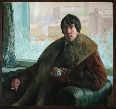 Portrait of the Sculptor and Architect Isidor Zolotarevsky by Boris Mikhailovich Kustodiev