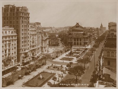 Praca Floriano Peixoto, Rio de Janeiro (black and white photo) by Brazilian Photographer