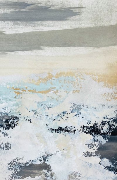 Abstract Ocean Waves by Breanna Megan Studio
