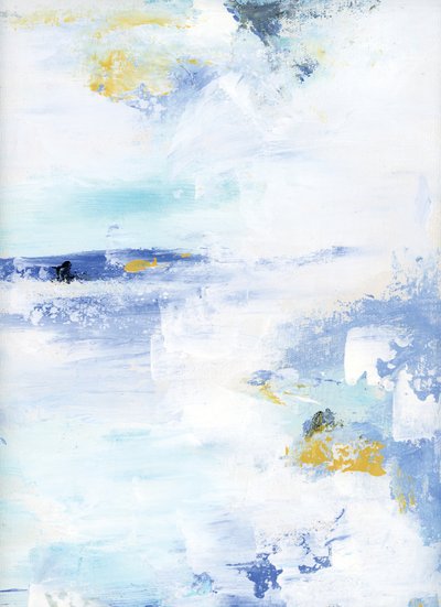 Blue Gold Abstract by Breanna Megan Studio