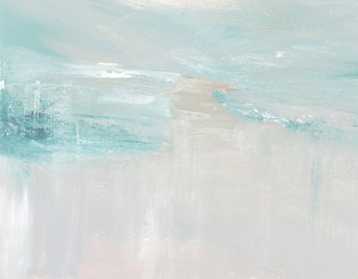 Serene Blue Brushstrokes by Breanna Megan Studio