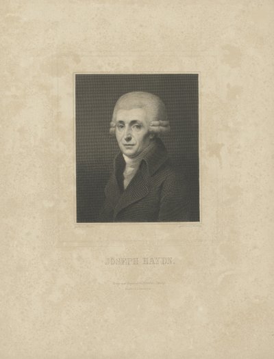 Portrait of the Composer Joseph Haydn, c. 1827 by Breitkopf and Härtel