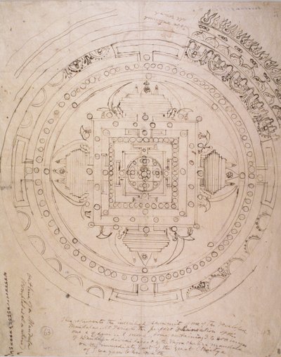 Outline of a Mandala by Brian Houghton Hodgson