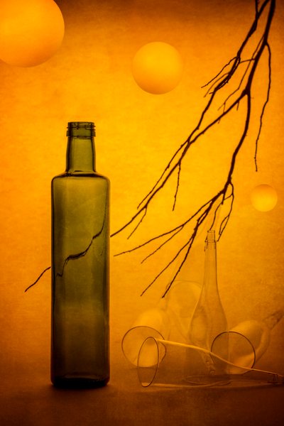 Cracked Bottle Golden Glow by Brig Barkow