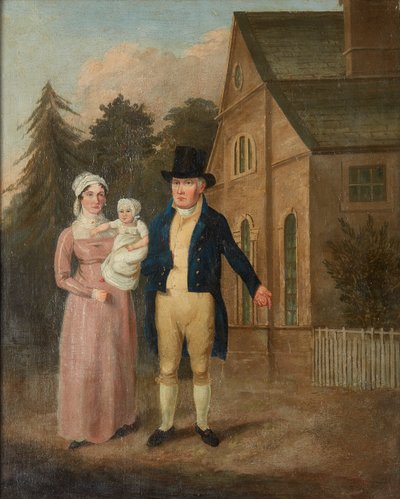 A Group Portrait of Jasper Ryles and Family by British School