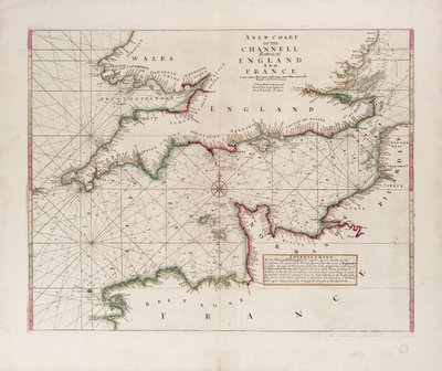 A Chart of the Channel Between England and France by British School