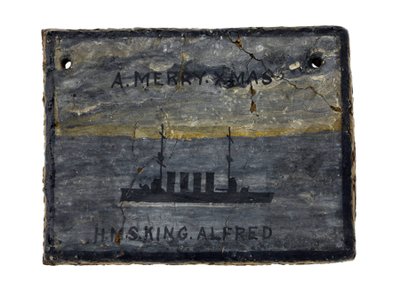 A rectangular cookie (rations of ship crew members) by British School
