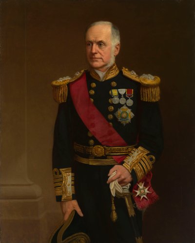 Portrait of Admiral Sir Richard Vesey Hamilton (1829-1912) by British School