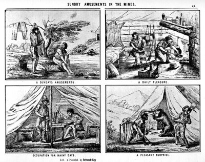 Sunday Amusements in the Mines, 19th Century 1937 by Britton and Rey