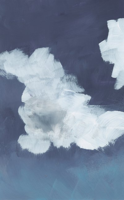 Dreamy Blue Clouds by Bronwyn Baker