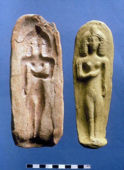 Figurine of a fertility goddess and the mould from which it was cast, c.8th-7th century BC by Bronze Age