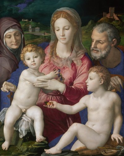 Holy Family with St. Anne and the Infant St. John by Bronzino