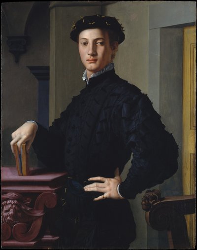 Portrait of a Young Man with a Book by Bronzino