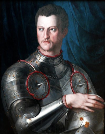 Portrait of Cosimo I dei Medici in Armour by Bronzino