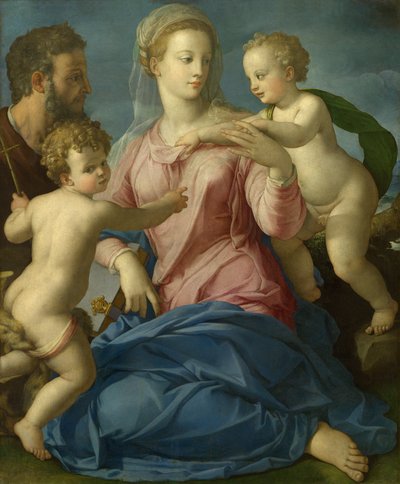 The Holy Family with the Infant Saint John the Baptist (Madonna Stroganoff) by Bronzino