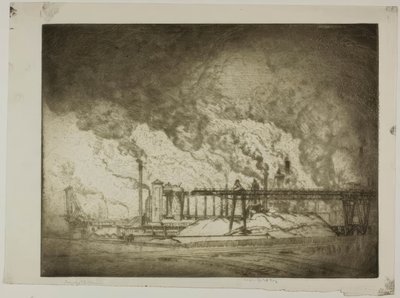 Chicago - Smoke, South Deering by Bror Julius Olsson Nordfeldt