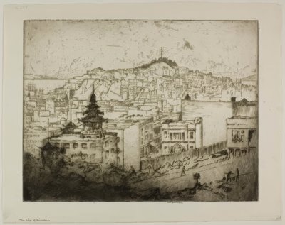 The Edge of Chinatown by Bror Julius Olsson Nordfeldt