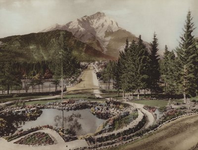 Cascade Mountain and Reflection Pool, Banff by Byron Hill Harmon
