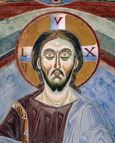 Face of Christ Pantocrator (detail) by Byzantine