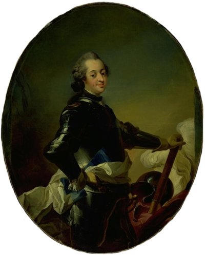 Portrait of Frederik V in Armor by C.G. Pilo