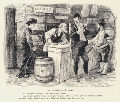 An Adirondack Idyl (lithograph) by C.J. Taylor