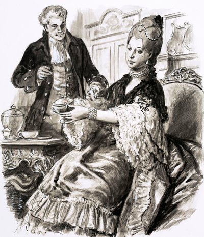 Josiah Wedgwood with Queen Charlotte by C.L. Doughty