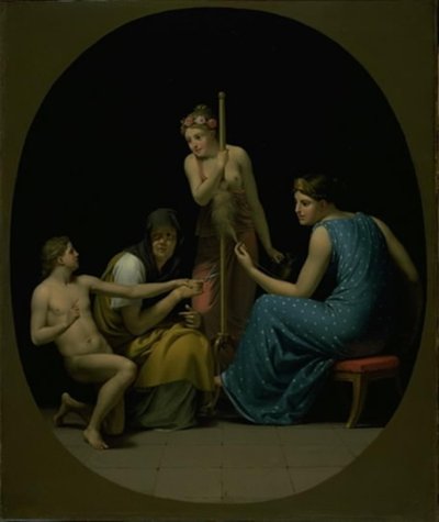 The Parcae: Clotho, Lachesis and Atropos Spinning the Thread of Life by Christoffer Wilhelm Eckersberg