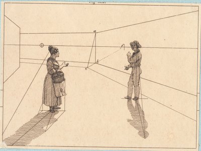 Two Figures in a Geometric Construction. Illustration for 