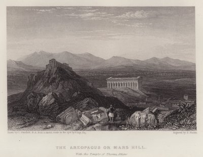 The Areopagus or Mars Hill, with the Temple of Theseus Athens by C. (after) Stanfield
