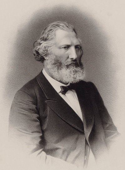 Portrait of the composer Auguste François Morel 1809-1881, ca. 1860 by C. Bornemann