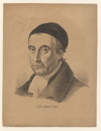 Portrait of Johann Philipp Gabler by C. Schenk