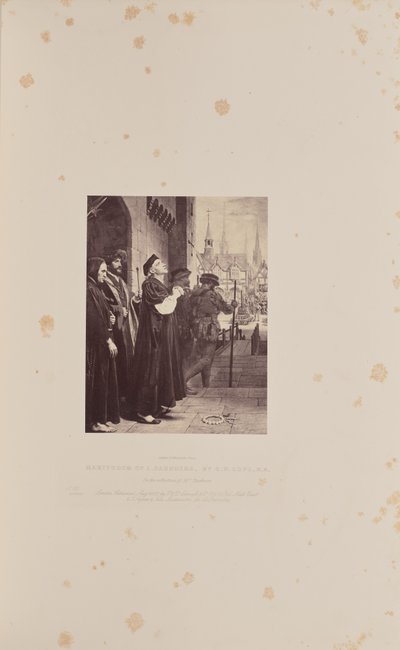 Martyrdom of L. Saunders by Caldesi and Montecchi