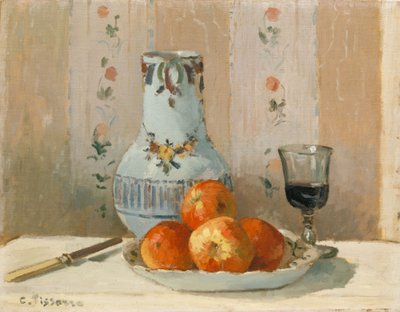 Still Life with Apples and Pitcher by Camille Jacob Pissarro