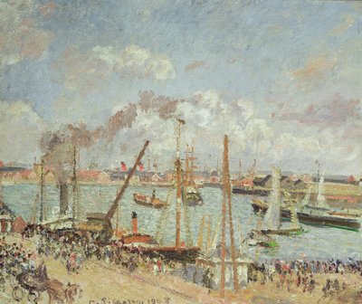 The Port of Le Havre, Afternoon, Sun, 1903 by Camille Jacob Pissarro