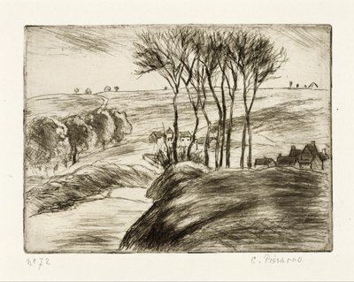 Landscape at Osny by Camille Pissarro