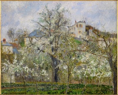 Spring, Pear Blossoms by Camille Pissarro